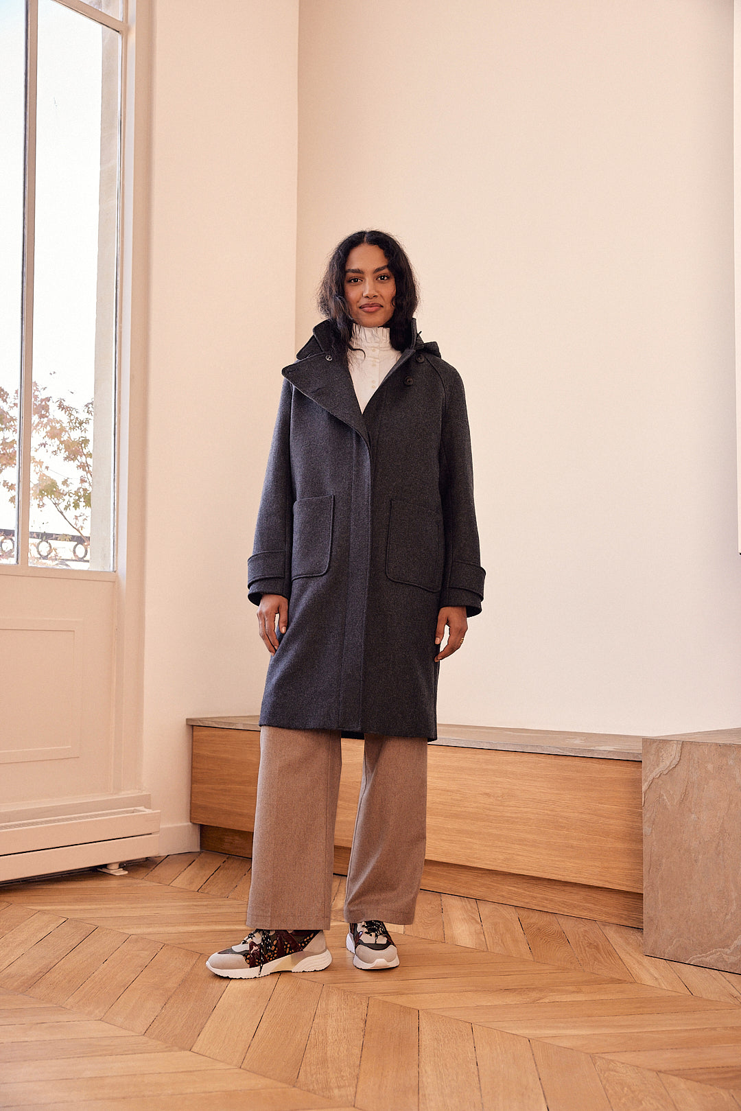 Manteau Jarry gris anthracite