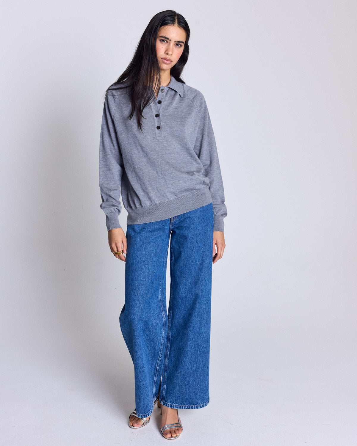 Pull Victor gris chiné