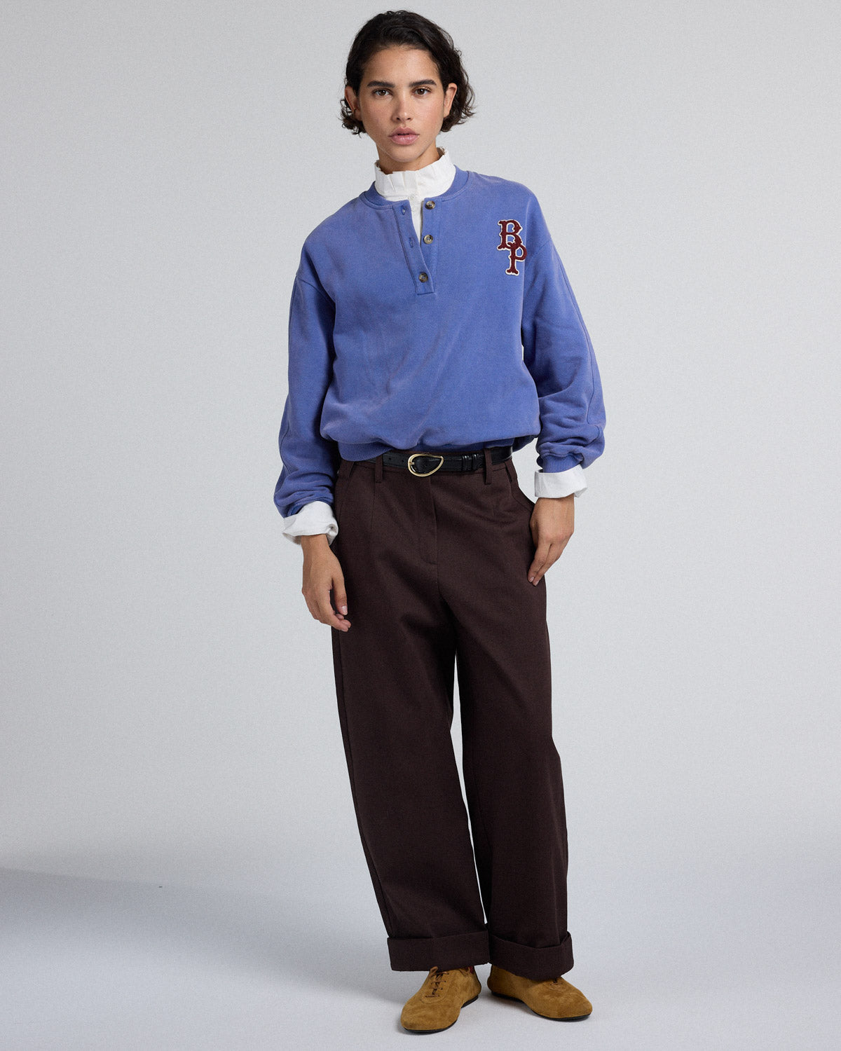 Sweat-shirt Benji bleu lavande