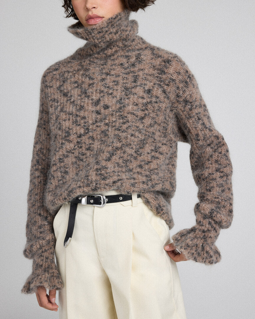 Pull Adam guépard sable tacheté