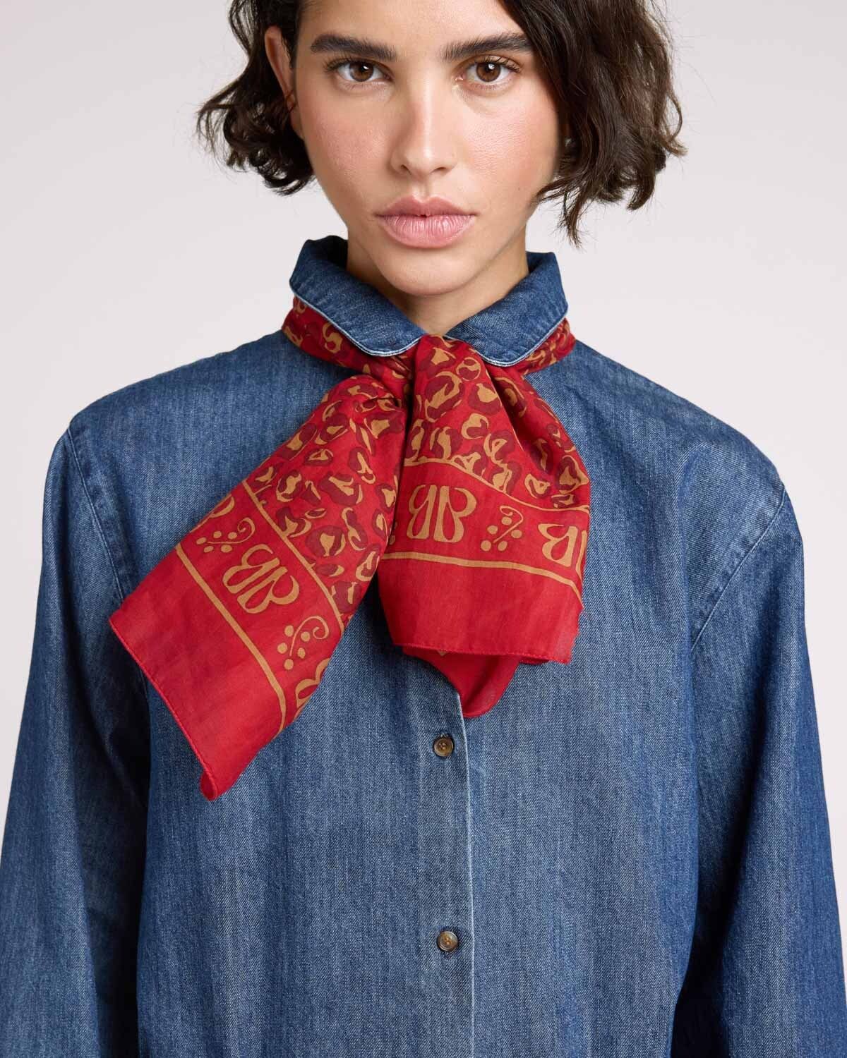 Foulard Johanna rouge