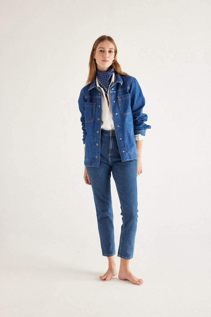JEAN MATTIS BLEU MIDI
