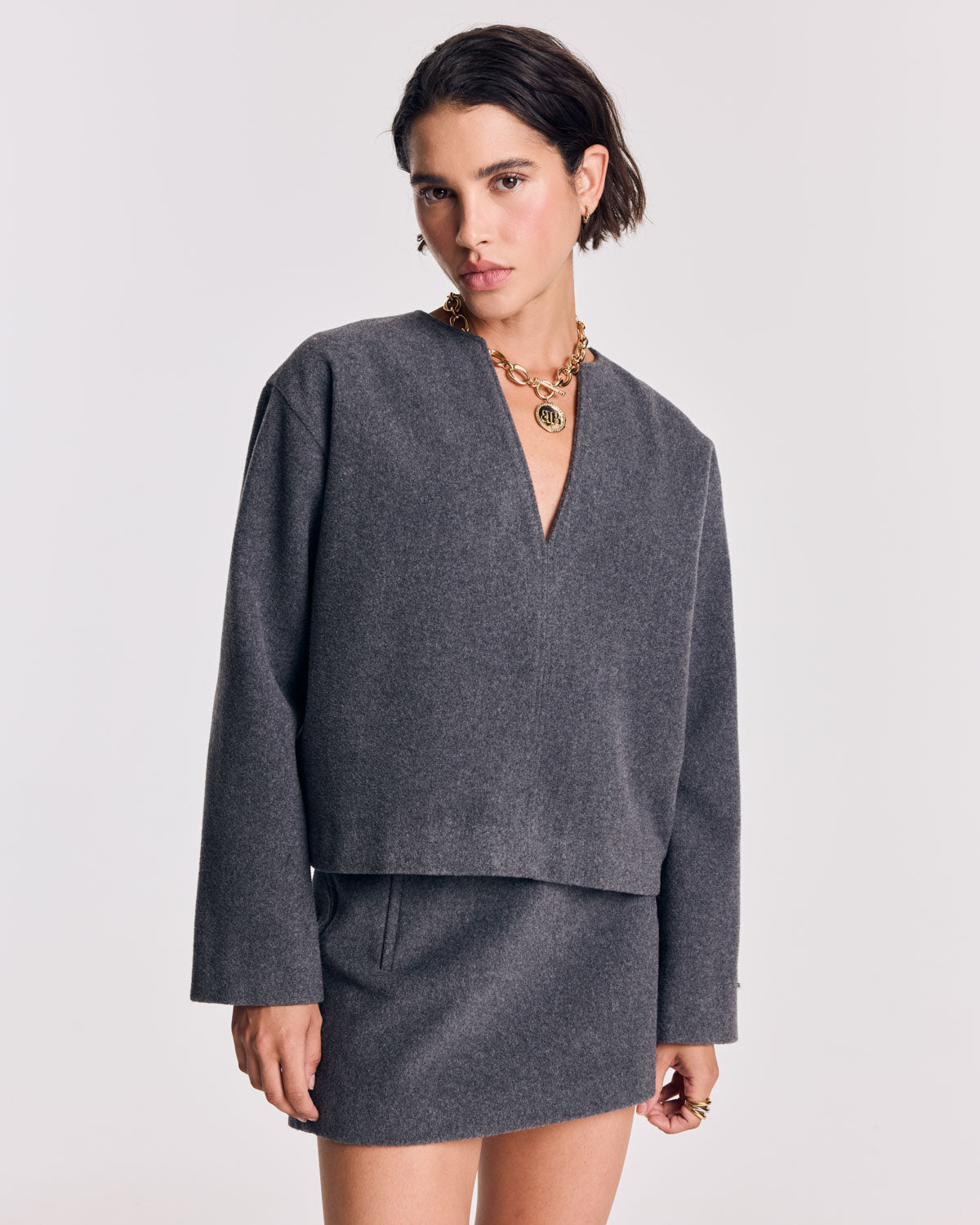 Vareuse Carmina gris cendré