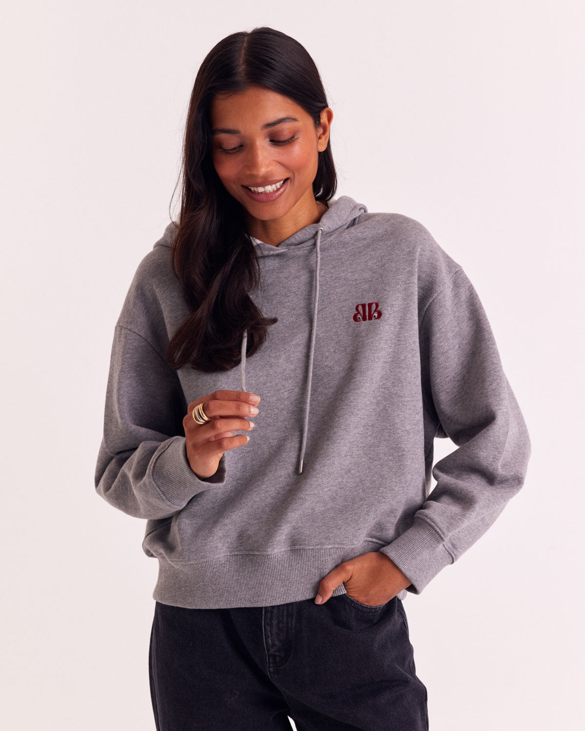 Sweat-shirt Aubin BP eyes gris chiné