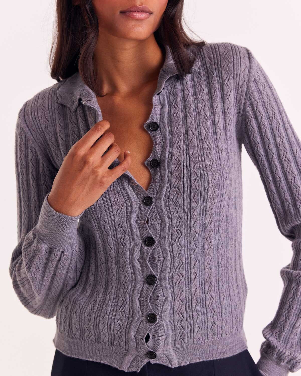 Cardigan Odile gris