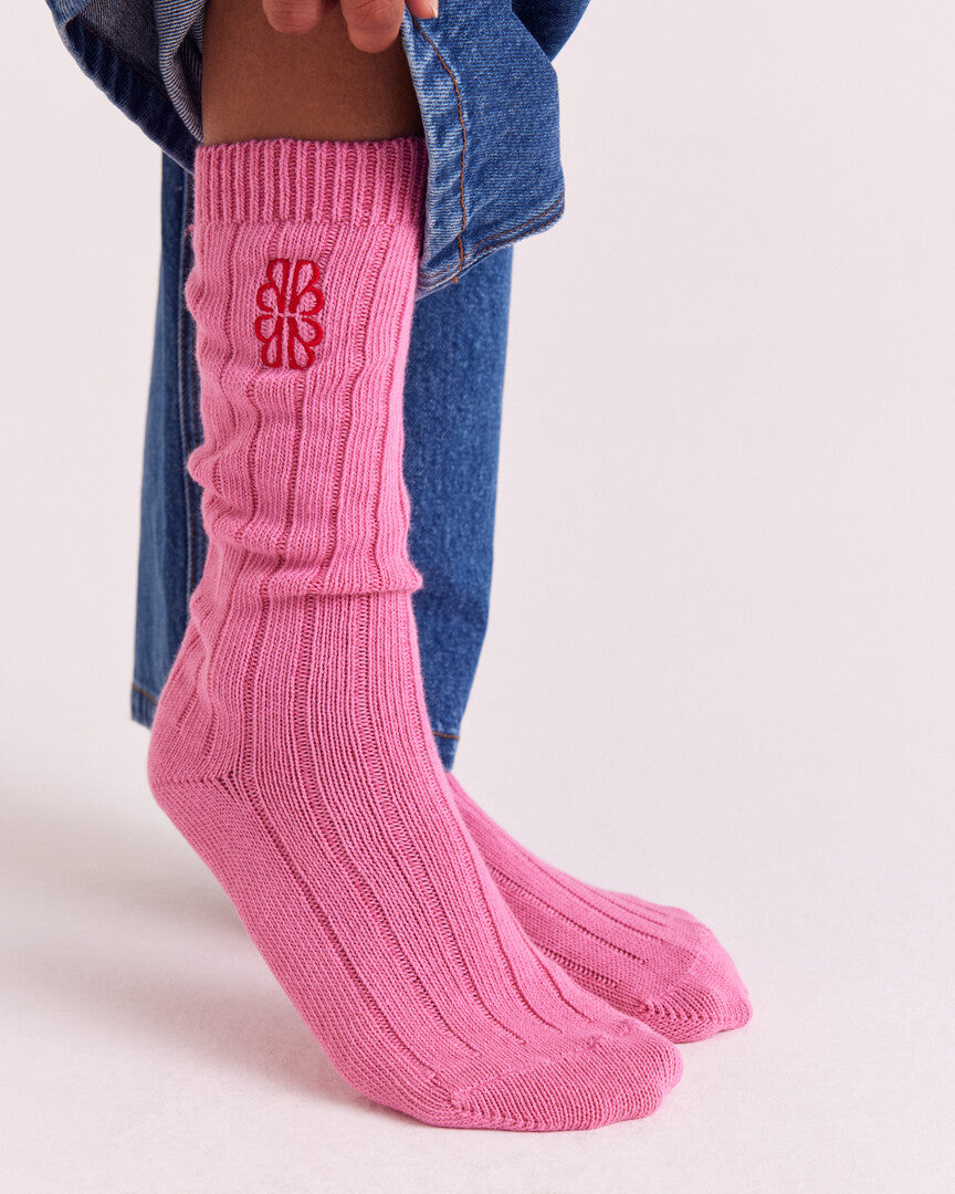 Chaussettes Felice rose