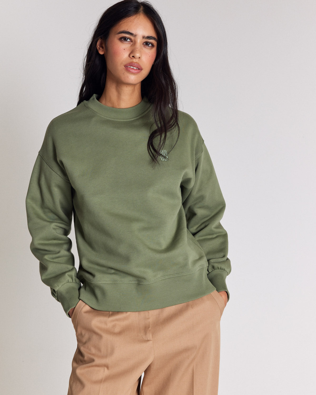 Sweat-shirt Virgile vert