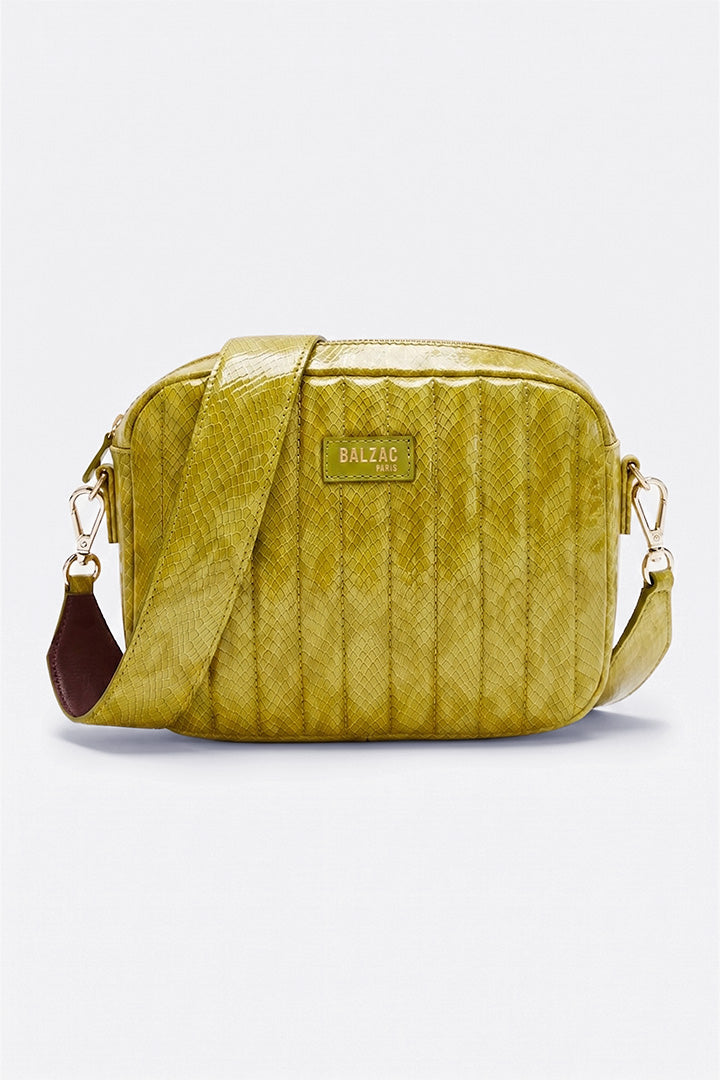 Sac César vernis embossé anis